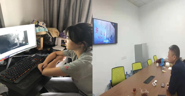 在外党员施云、周睿同期观看了纪录片 在外党员施云、周睿同期观看了纪录片